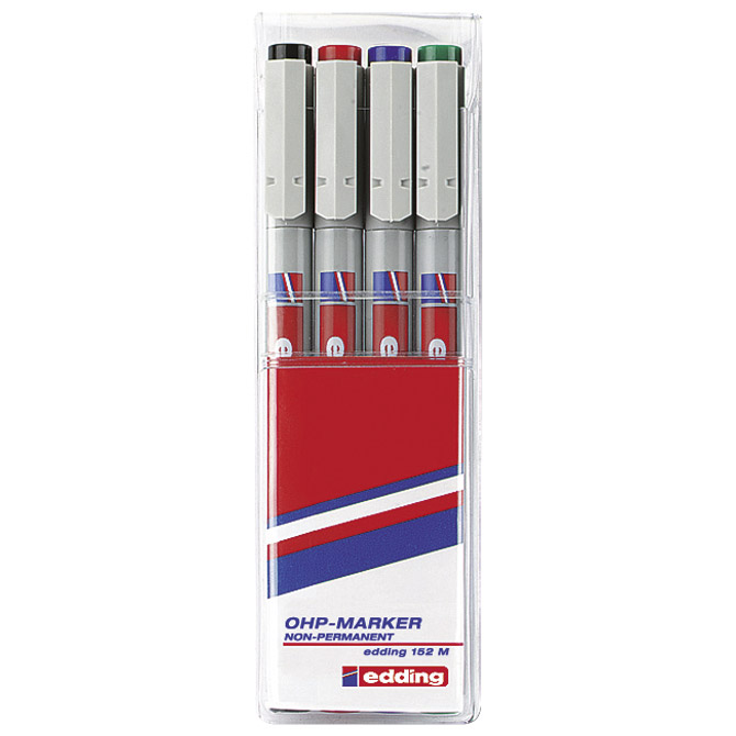 000004364 Marker non-permanent OHP 1 mm Edding 152 M/4 S - Slika 1