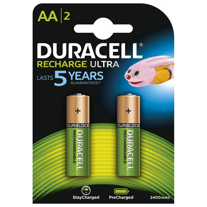 000020595 Baterija za punjenje 1,2V AA pk2 Duracell HR6 blister - Slika 1