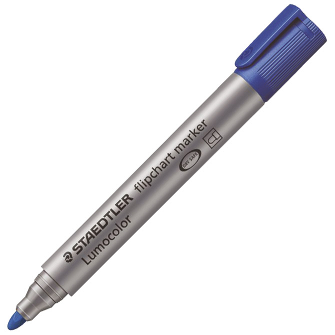 000025856 Marker Flipchart 2 mm reciklirani Lumocolor Staedtler 356-3 plavi - Slika 1