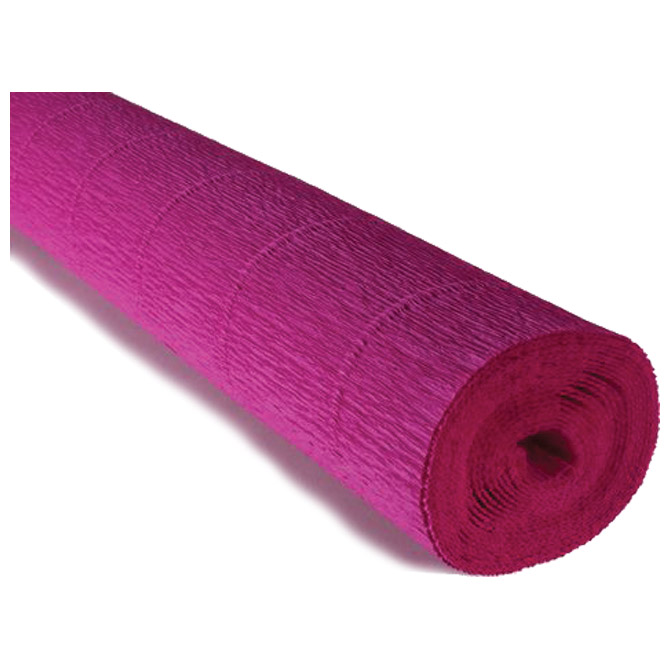 000027051 Papir krep 180g 50x250 cm Cartotecnica Rossi 572 fuksija - Image 1