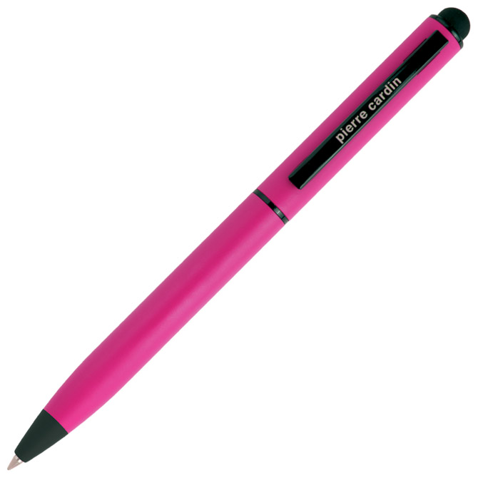 000041835 Olovka kemijska metalna gumirana+touch pen Celebration Pierre Cardin B0101702IP3 roza - Image 1