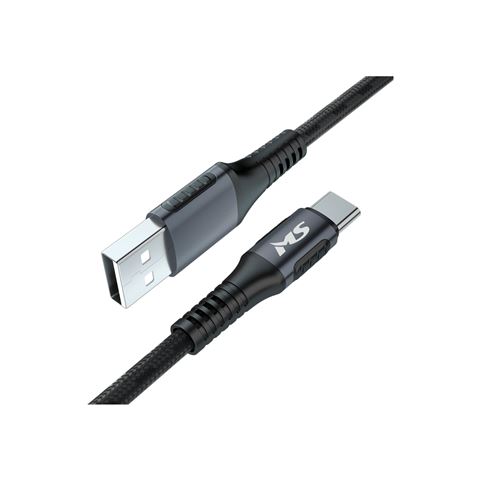 0001272000_big MS CABLE USB-A 2.0 ->USB-C, 5A, 1m, crni - Slika 1