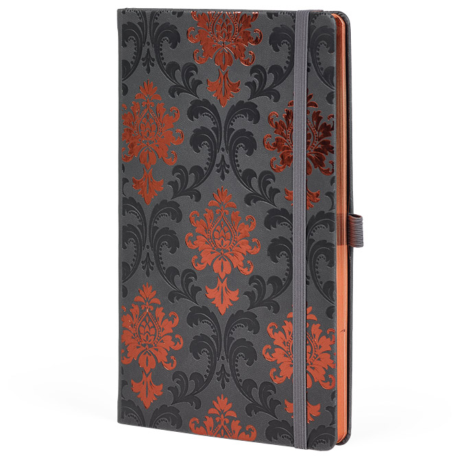 000057287 Notes 13x21 cm crte 96L s gumicom Castelli Copper Baroque anracit/bakreni - Image 1