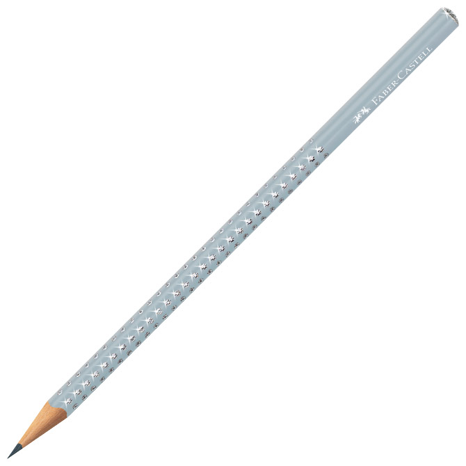 000060927 Olovka grafitna B Sparkle Faber Castell 118292 ledeno plava - Slika 1